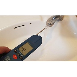 3 in 1 Clamp, Probe & Infrared Thermometer For Legionella Water Testing Programs, Plumbers, Air Conditioning and Service Engineers