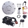 GENRICS Motorcycle Ignition Switch Fuel Gas Cap Seat Lock Key