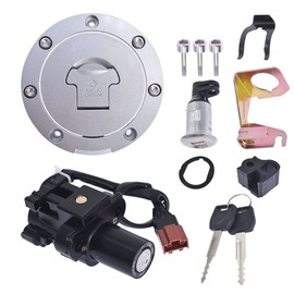 GENRICS Motorcycle Ignition Switch Fuel Gas Cap Seat Lock Key Set Replacement for Honda CBR1000RR 2008-2014 CBR600RR 2007-2014