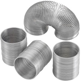 Playbees Metal Coil Spring Walking Toys - 4 Pack - Perfect Novelty Prize and Party Favor for Kids, Teens, and Adults - Classroom, Game and Travel Activity Toy - 2 Inch