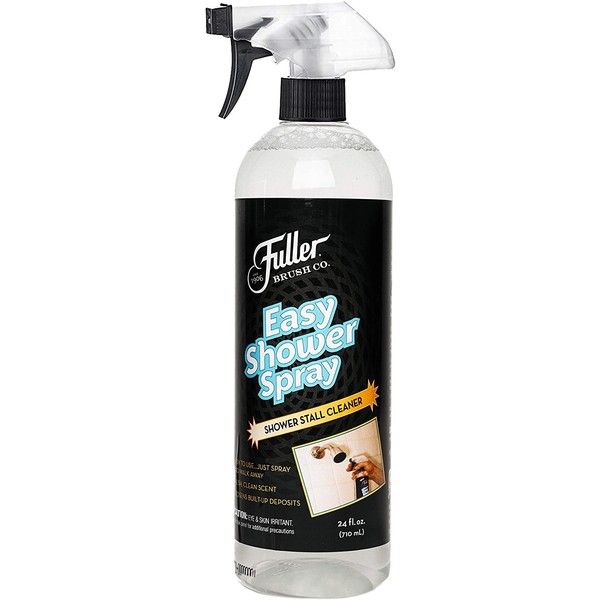 Fuller Brush Easy Shower Spray - No Rinse & Scrub Daily Bathroom Cleaner - Quick After Bath Cleaning Method For Grime, Soap Scum & Mildew On Glass Door & Tiles