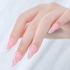Gelike ec Soft Gel Press On Nails: Medium Almond X-French