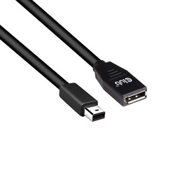 Club 3D Mini DisplayPort a DisplayPort Adaptador de índice de válvulas 1.4 8K 60Hz DSC 1.2 HBR 3 HDR Extensiones macho-Hembra-CAC-1121-1 m/3.28ft 32 AWG