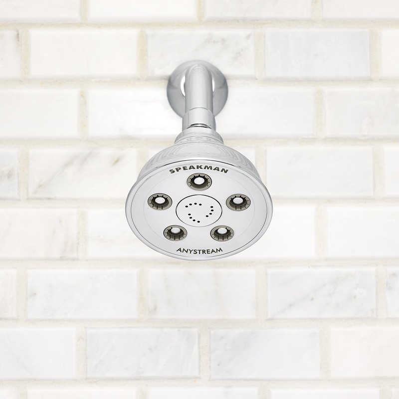 Speakman S-3014-E175 Chrome Shower Head with Self Cleaning Spray Nozzles