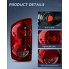 Nilight Taillight Assembly Compatible with 2007 2008 Dodge Ram 1500