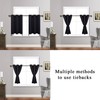 JIUZHEN Short Blackout Curtains with Tiebacks for Kitchen, Light Blocking