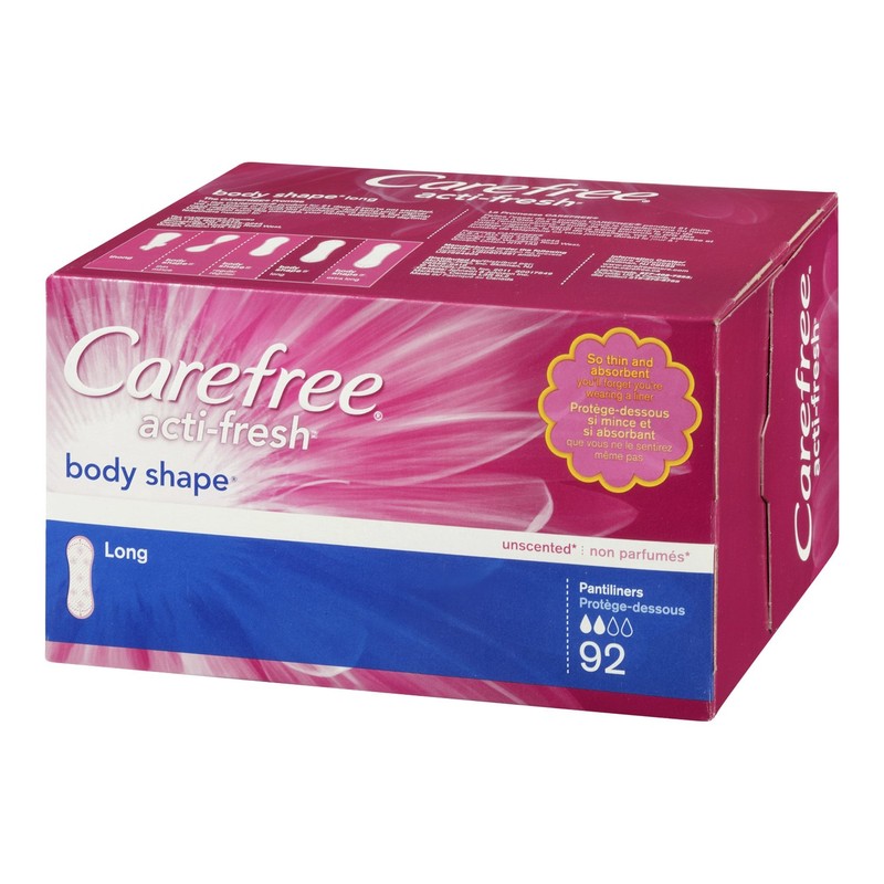 Carefree Body Shape Long Unscented, 92 Count