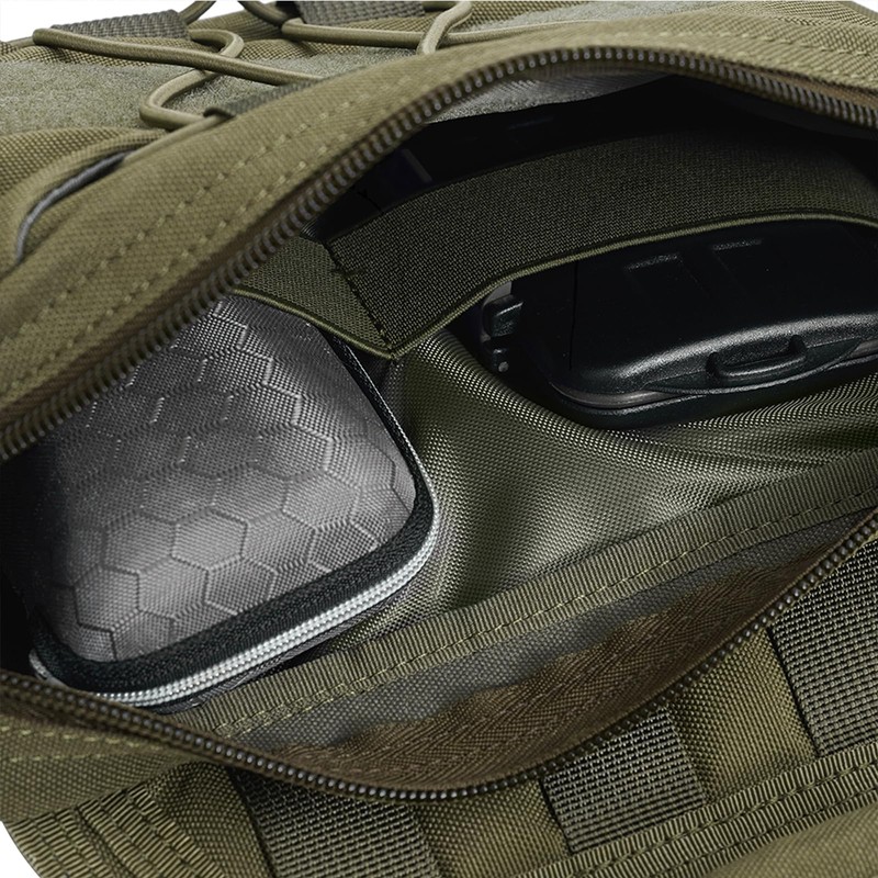 OLIFE Tactical Dog Backpack & Lead Dog Harness 900D Polyester