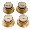 Musiclily Pro Imperial Inch Guitar Knobs Top Hat Reflector Knobs
