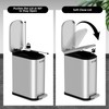 KSSKSS 2.6 Gallon Slim Bathroom Trash Can with Soft Close