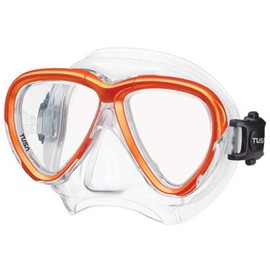 TUSA Intega Diving Mask Snorkel Diving Goggles Professional (Energy Orange)