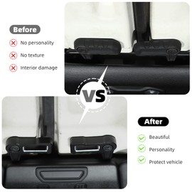 Linskip Freedom Panel Latch Compatible with Jeep Wrangler JL & Gladiator JT 2018 2019 2020 2021 2022 2023 2024, Hard top Removal Switch Handles, Interior Accessories(Black)