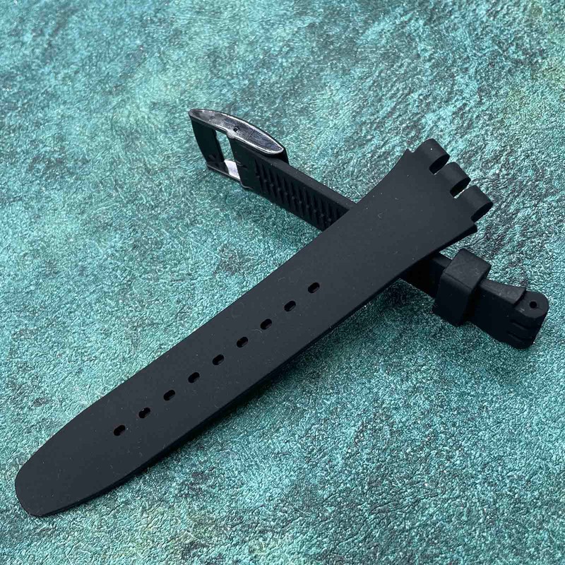 Rihahisy Silicone Rubber Watch Strap/Watch Band Replacement for Swatch (19mm,
