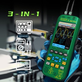 BSIDE Dual Channel Oscilloscope Multimeter 50MHz Bandwidth Handheld oscilloscope 3.98'' TFT Digital Oscilloscope Multimeter Signal Generator Flexible Current Clamp 4 in 1 Tester