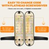 ANNFUZ Mechanical Keypad Keyless Entry Door Lock with Handle,Push Button