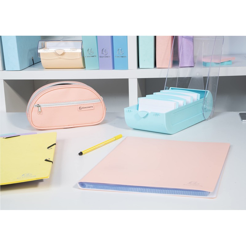 Exacompta Bunnybox 5346123D Flashcard File Coral DIN A7 Landscape Including