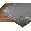 Tablecloth Table Runner Cushion Cover Grey Floral Crank Embroidery with
