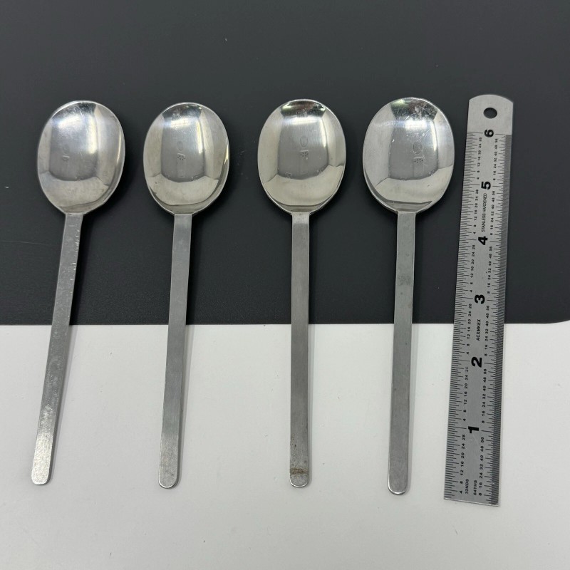 American Airlines AA Stainless Spoon Lot Of 4 Used