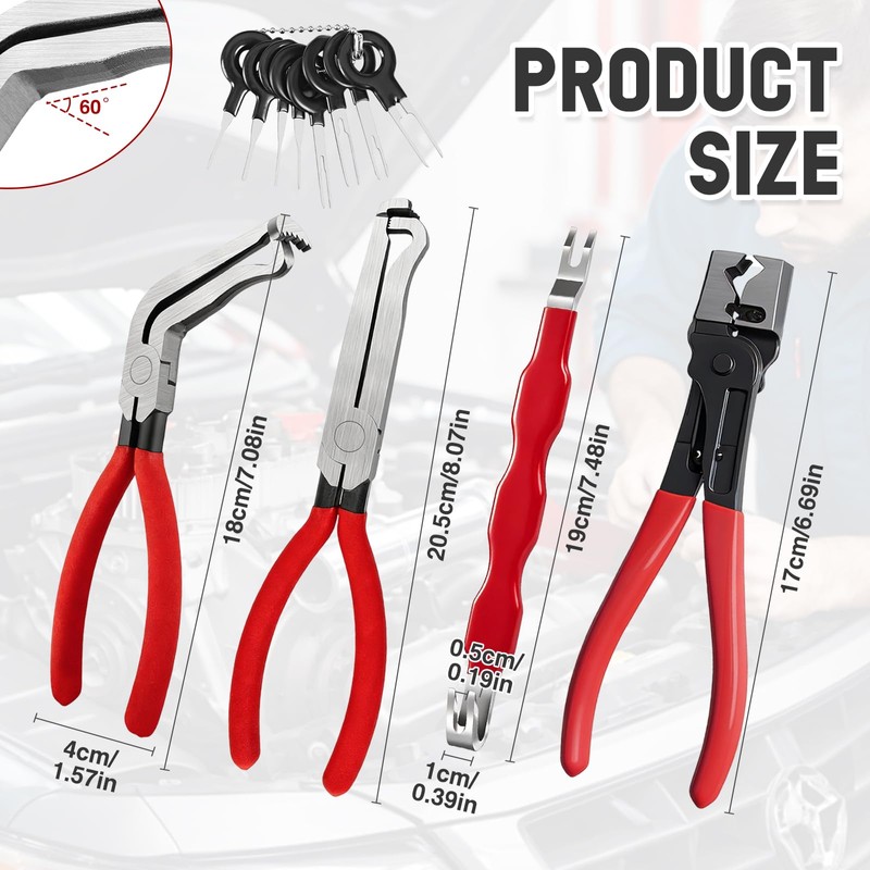 5Pcs Automotive Electrical Terminal Connector Separator Removal Tool,Electrical Disconnect Pliers,