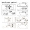 ZORZA 1Set Universal Wall Hung Toilet Fixing Bolts Kit Plastic