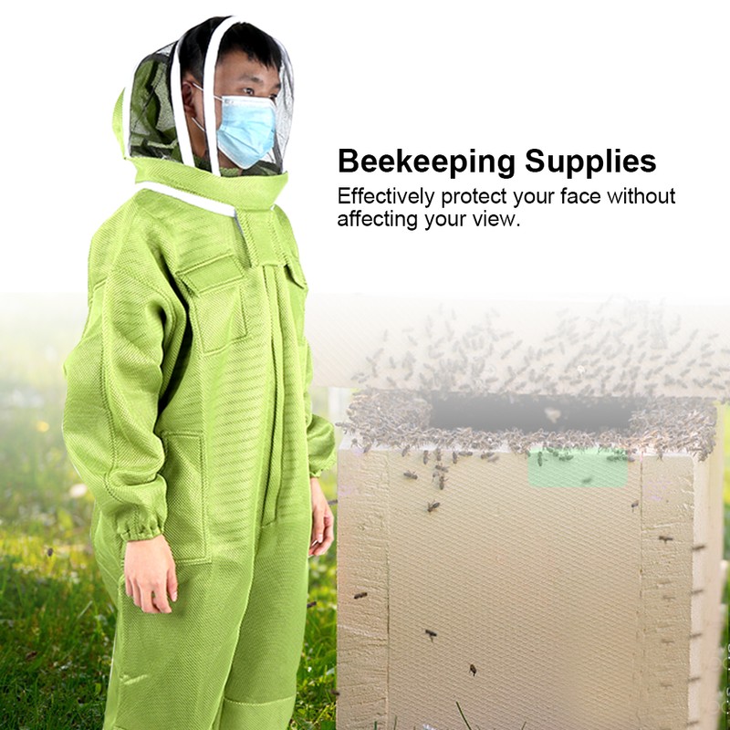 Breathable Thicken One‑Piece Beekeeping Protective Suit Beekeepers Bee Suits Accessory