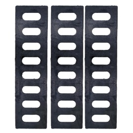DuuMuut Cast Iron Drain Grate, 17x4 Outdoor Drain Cover, 3 Pcs Sewer Grate B Class, Durable Heavy Duty Channel Grate, Black Rectangle Drainage Grate for Driveway, Concrete, Yard, Garage