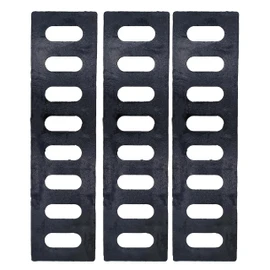 DuuMuut Cast Iron Drain Grate, 17x4 Outdoor Drain Cover, 3 Pcs Sewer Grate B Class, Durable Heavy Duty Channel Grate, Black Rectangle Drainage Grate for Driveway, Concrete, Yard, Garage