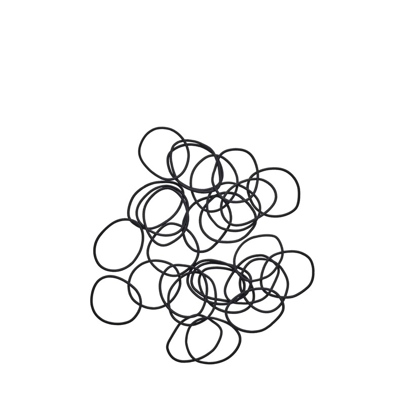 Goody Ouchless Elastic Hair Ties - 50 Ct, Black, 2MM