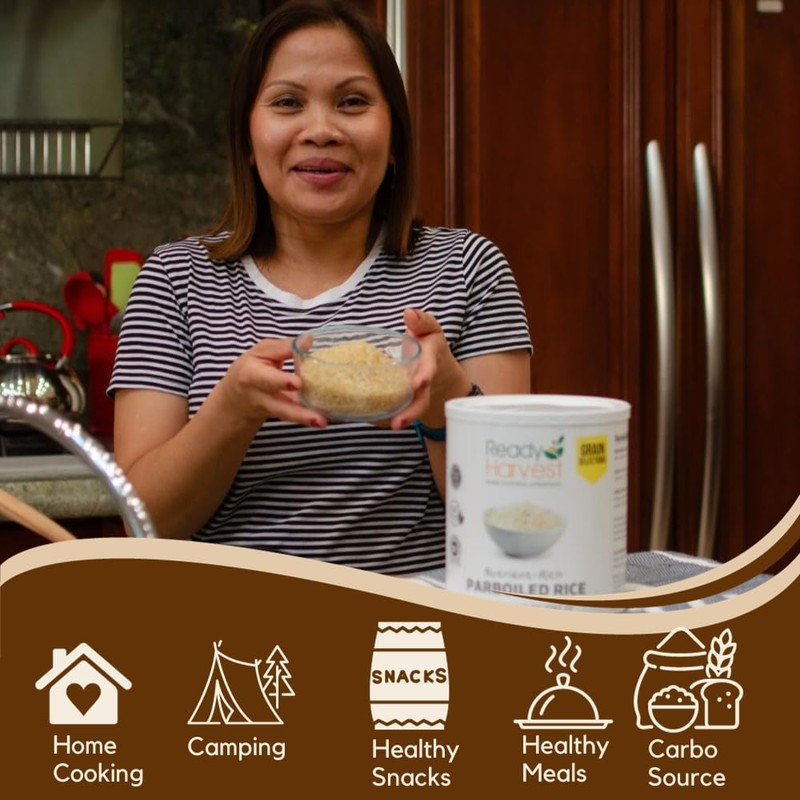 Ready Harvest Emergency Food - Parboiled White Rice | Survival