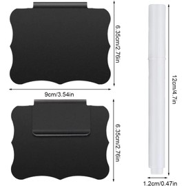 16 Pcs Basket Labels, Chalkboard Stickers Clip On for Storage Bins, Removable Basket Tags Erasable Plastic Bin Clip Box Labels, Name Tag Labels Storage Bin Label for Organization Container