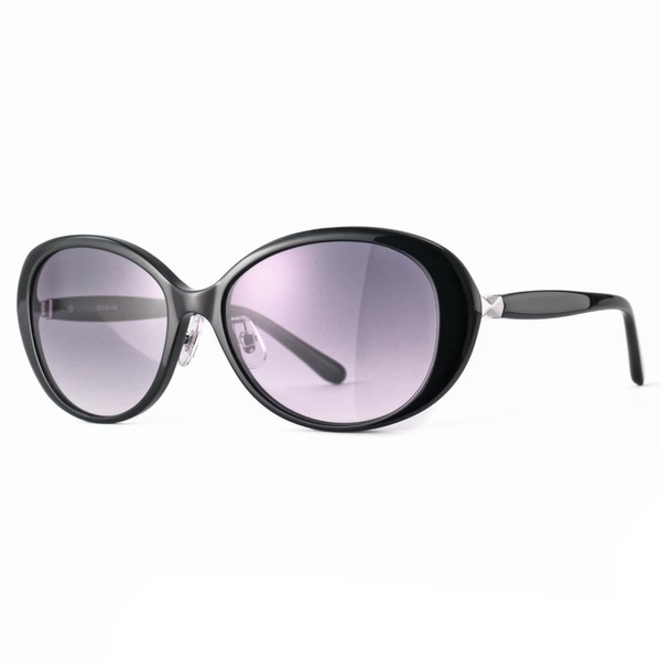 CHRISTIAN AUJARD Women's Sunglasses UV Protection Melanin Sunglasses, black/smoke half