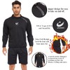 LAZAWG Sauna Jacket for Men Long Sleeves Short Side Zip