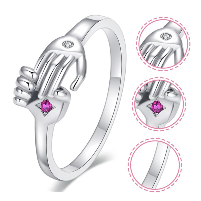 Healeved 3sets 2pcs Opening Rings for Couples Creative Lover Jewelry