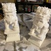 Large Size Foo Dog Statue,Pair of Guardian Lions,Asian Stone Statues