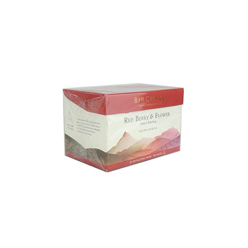 Birchall - Red Berry & Flower Enveloped Prism Tea Bags