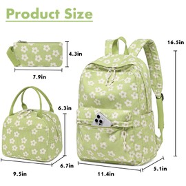 Bluboon School Backpack Teens Girls Boys Kids School Book Bags with Lunch Box Pencil Bag