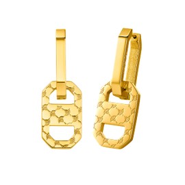 JOOP! Women's Stainless Steel Hoop Earrings, 925 Sterling Silver, Comes in Jewellery Gift Box, Stainless Steel, No Gemstone