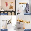 Vanloory Coat Hook Rack, Wall Mounted Coat Rack with 6
