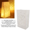 20pcs Tea Light Candle Bag Flame Retardant Reusable Heart Shape