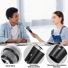 STOBOK Microphone Model Imitation Microphone Microphone Microphone Toy Plastic Karaoke Toy Handheld Microphone Performance Props Banquet Goods Children