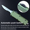 Automatic Utility Knife Push Button, EDC Pocket Boxcutters With Clip,