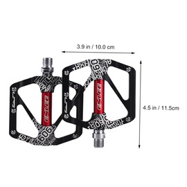 Kisangel 2pcs Lightweight Bike Pedals Non- Bearing Treadles for Smooth Cycling Bike Accessory for Road and Mountain Biking