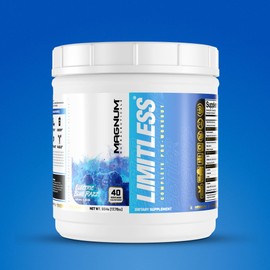 LIMITLESS Magnum Nutraceuticals Premium Quality, Blue Raspberry/Fruit Punch, 504g - Supports Increase Energy, Focus, and Endurance