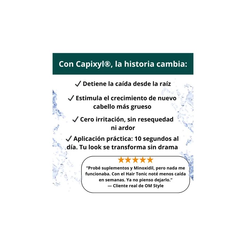 Kit 2 Tónico Capilar Crecimiento Cabello Anticaída Capixyl