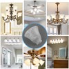 Anmire 3 Pack Alabaster Glass Shade, Bell Shaped Light Fixture