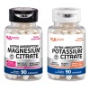 Citratos De Magnesio Y Potasio Premium Naturelab 90 Caps C/u
