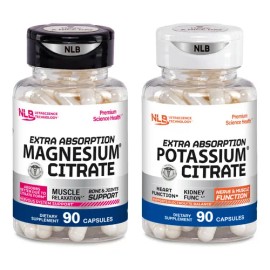 Citratos De Magnesio Y Potasio Premium Naturelab 90 Caps C/u Sabor Sin sabor