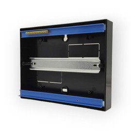 Fuse Box with 12 Modules Black