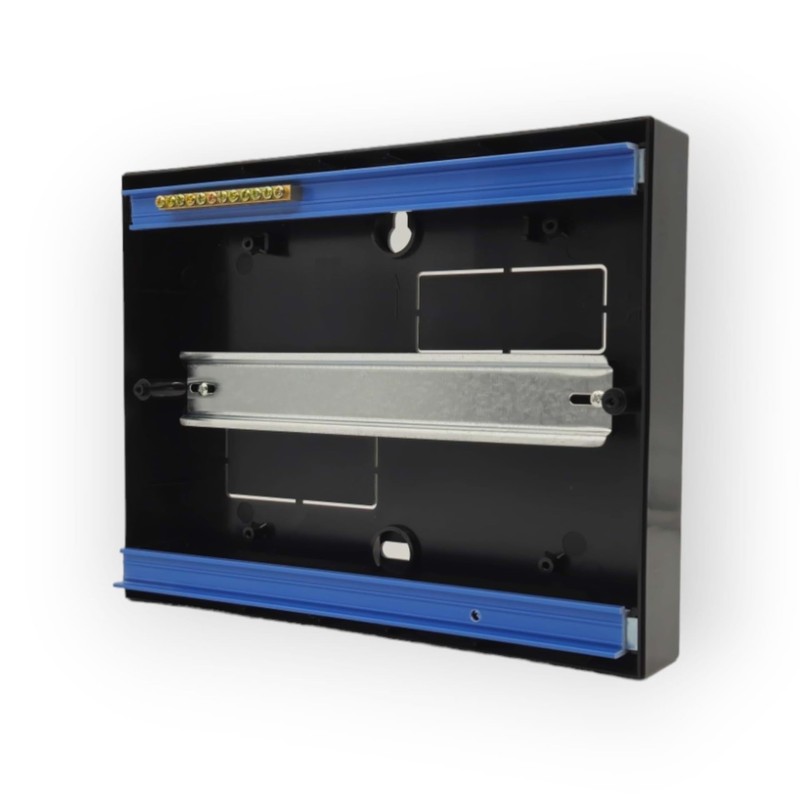 Fuse Box with 12 Modules Black