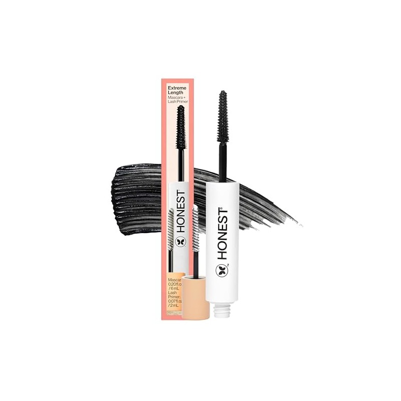 The Honest Company Extreme length mascara y primer, 0.20 Fl